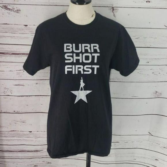 MakerOne Burr Shot Men's First‎ Black Short Sleeve Shirt Medium - Picture 2 of 6